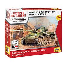 Немецкий огнеметный танк Pz.Kfw III 1:100 (арт. 6162) Сборная модель