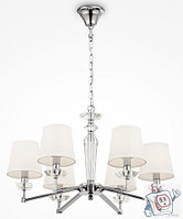 Люстра потолочная Maytoni Neoclassic Beira MOD064PL-06N, IP20, никель, белый