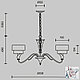 Люстра потолочная Maytoni House Lillian H311-05-G, IP20, бронза, белый и серый, фото 7