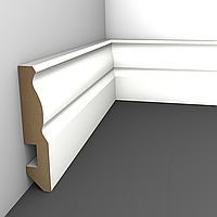 Плинтус НМ-2220 16х80 Альпийский (Белый)