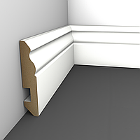 Плинтус НМ-2230 16х80 Альпийский (Белый)