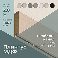 Плинтус МДФ Техно-1 П-106 (18х75мм)