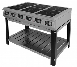Плита индукционная 6-и конфорочная GRILL MASTER Ф6ИП/800 (на подставке)
