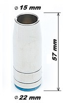 Сопло MP-25AK d=15mm, L=57mm, коническое