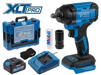 Аккум. ударный гайковерт BULL SC 1804 Xcase XLTpro БЕСЩЕТ., 18 В, 400 Н*м, 1/2", 1х4 А*ч, з/у 4 А