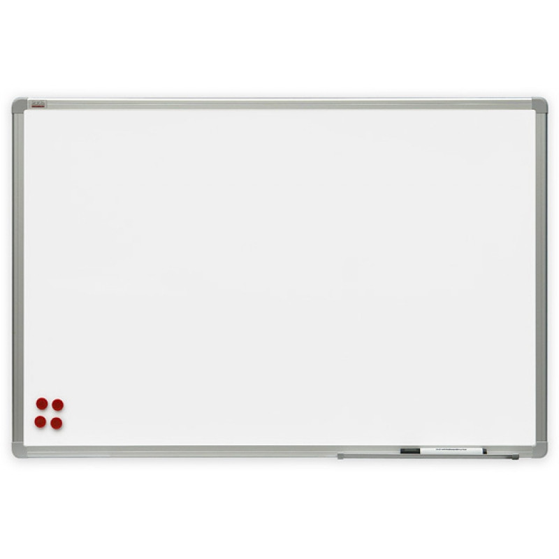 Магнитная доска с полимерным покрытием 90x120 2x3 в рамке ALU23