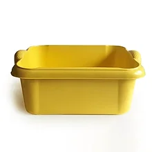 Таз пищевой прямоугольный с ручками Чудо желтый 14 л