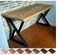 Стол компьютерный на металлокаркасе серии ТР-2" из постформинга, массива дуба или ЛДСП. Выбор размера и цвета