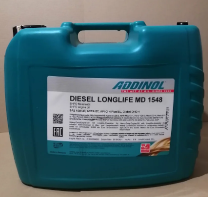 15W40 Diesel Longlife Масло моторное ADDINOL MD 1548, 20л