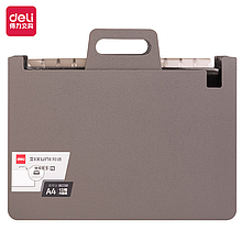 Лоток для бумаг DELI, светло-серый, вертикальный, А4, 13 отделений, расширяемый, с отверстиями для переноски,