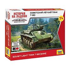 Cоветский лёгкий танк Т-80 1:100 (арт. 6295) Сборная модель