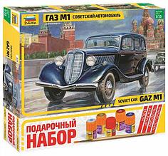 Советский автомобиль Газ М1 1:35 (арт. 3634ПН) Подарочный набор