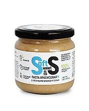 Купить арахисовую пасту Soft&Sweet с кусочками арахиса и солью 350 г — вкусное и полезное лакомство с доставкой по Беларуси