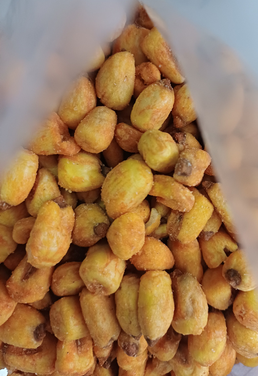 Жареная кукуруза с солью,паприкой. Весовой