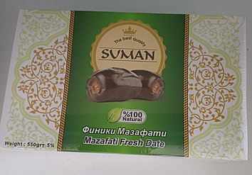 Финики сушеные сорт мазафати,550 гр, Иран