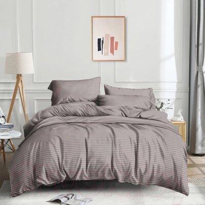 Комплект постельного белья Царство сновидений Поплин Какао страйп 2сп / 150-0188, фото 2