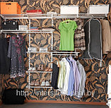 Готовый гардероб, система стеллажей, «PARTHOUSE» комплектация Премиум, цвет белый, фото 5
