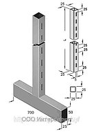 Стойка двухсторонняя Т-образная «Элемент» однорядная 25х25мм, высота 2,0м