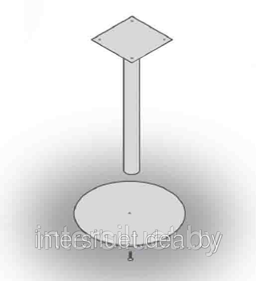 Мебельная опора «Диско тонкое» Ф500/57мм Н-715мм для круглого стола Ф80см, полимер - фото 4 - id-p508777