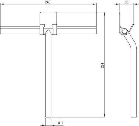 Скребок для душевой кабины Deante Silia Bianco ADI A31K, фото 2