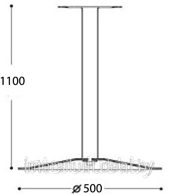 Высокое подстолье для фудкорта «Диско» Ф500/76мм Н-110см полимер - фото 4 - id-p5211223