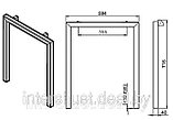 Мебельный каркас П-образная опора для стола "КВАДРО" 600-720мм, фото 4