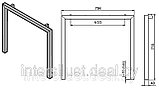 Мебельный каркас П-образная опора для стола "КВАДРО" 800-720мм, фото 2