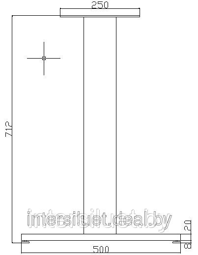 Мебельное подстолье, каркас «Флат-дуо» высота 715мм, полимерное покрытие - фото 3 - id-p6613568