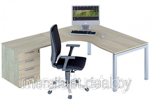 Мебельный каркас П-образная опора для стола "КВАДРО" 680-720мм