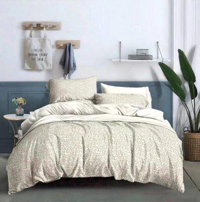 Комплект постельного белья Царство сновидений Поплин Олива Евро / 150-0089