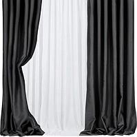 Комплект штор Mio Tesoro Блэкаут 200x260 + Гардина Soft Lines 306 600x270
