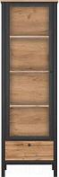Шкаф с витриной Black Red White Loft REG1W1S