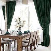 Комплект штор Волшебная ночь Рогожка с подхватами 165x270 / 791108