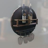 Полка настенная для вина "Бочка"