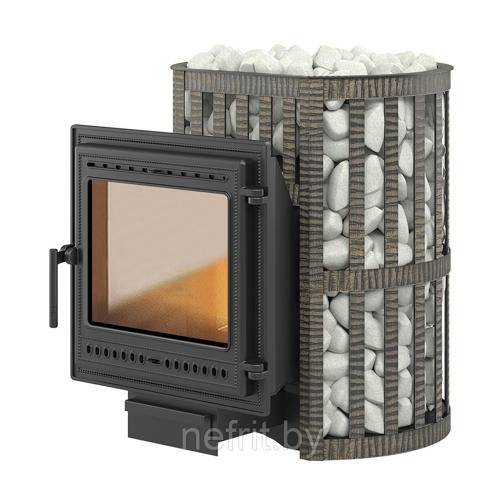 Чугунная печь для бани Везувий Легенда Ковка 28 (505)