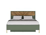Кровать с подъемным механизмом SIENA Дымчатый зеленый 160х200