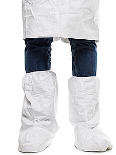 Носки-бахилы BTR высокие на подошве (цвет белый)