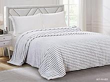 Плед Велсофт 150х200 см Бояртекс диз. 003-MARE Полоска Черный