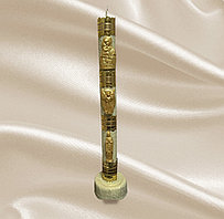 Свеча оберег Ангельская с подставкой высота 42 см любой цвет