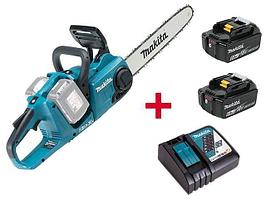 Аккум. пила цепная MAKITA DUC 353 Z шина 35 см (14"), 3/8, 1.1 мм +АКЦИЯ 2 акк.,5.0 А/ч, Li-Ion, зар