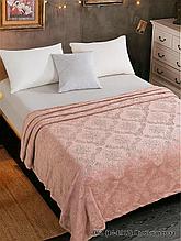 Плед Велсофт 220х200 см Бояртекс диз. 062 (14-1312) Пыльная роза