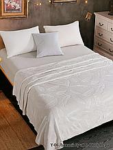 Плед Велсофт 220х200 см Бояртекс диз. Y-06 (13-0000) Лунный луч Перо