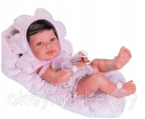 Кукла Antonio Juan виниловая Пиппа в розовом 50397, 42 см, фото 3