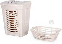 Корзина Полесье №1 с крышкой и корзинкой 07626 (слоновая кость)