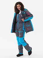 Костюм зимний женский HUNTSMAN Siberia Lady -35°C Серый/голубой