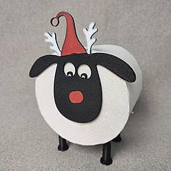 Держатель для туалетной бумаги "Олень в колпаке"