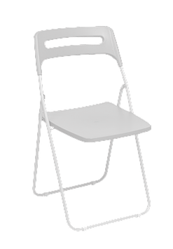 Стул раскладной VIKEA ,белый