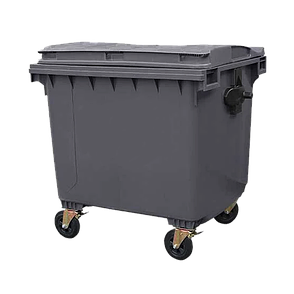 Пластиковый мусорный контейнер 1100л бак на колесах Иран, фото 2