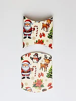 Коробка 89х89х25 Санта и друзья (подушка маленькая)