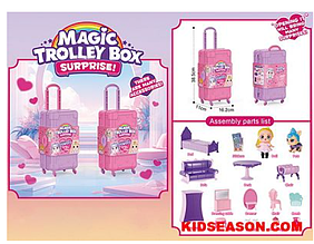 Домик для кукол в чемоданчике с куклой и аксессуарами K2859